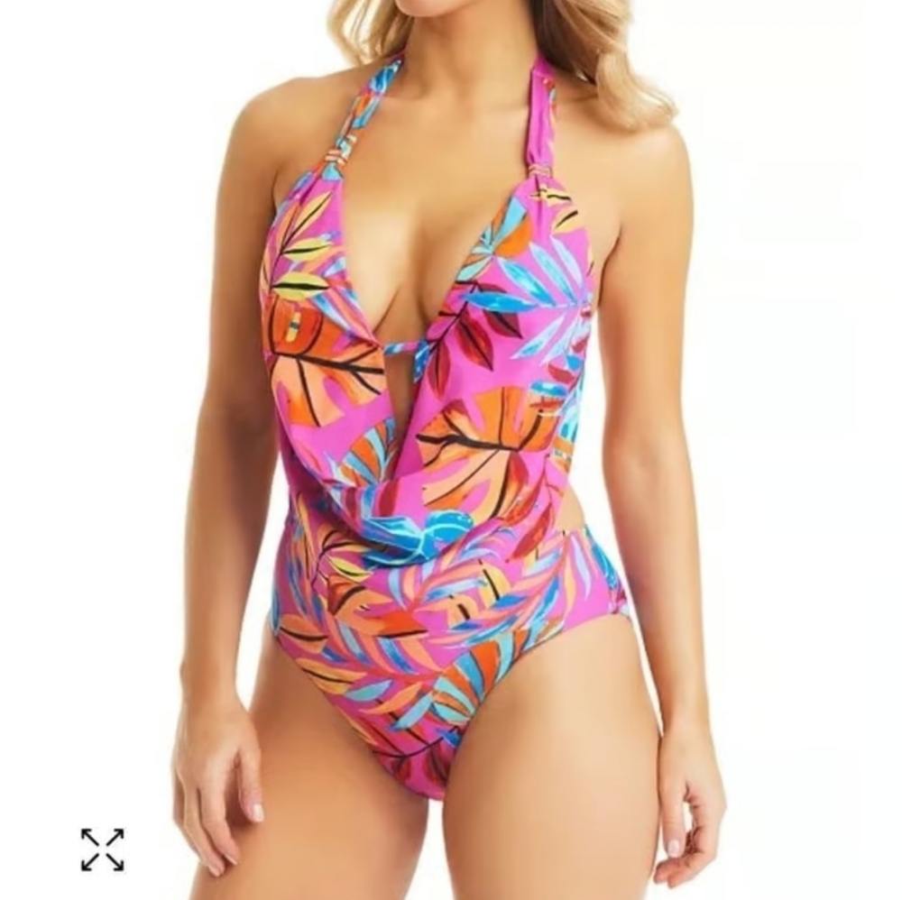 NWT Bar III Paradise Palms swimsuit size Small